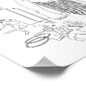 Frau auf Kriegsfuß Poster (Ecke)