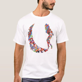 Frau auf Mond T-Shirt