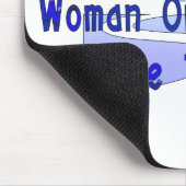 Frau auf Weg Mousepad (Ecke)