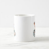 Frau auf Zuhause Kaffeetasse (Mittel)