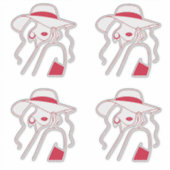 Frau Aufkleber (Vorderseite)