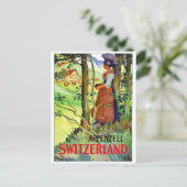 Frau aus Appenzell, Schweiz Postkarte (Stehend Vorderseite)