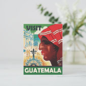 Frau aus Guatemala, Jahrgangsreise Postkarte (Stehend Vorderseite)