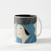 Frau aus Momoyogusa (1909) Zweifarbige Tasse (VorderseiteRechts)