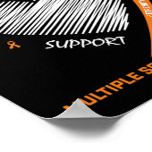 Frau Aware, Rechtsanwältin für Multiple Sklerose Poster (Ecke)