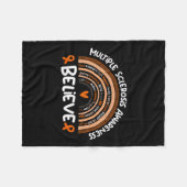 Frau Awareness Montag Multiple Sklerose Fleecedecke (Vorderseite (Horizontal))