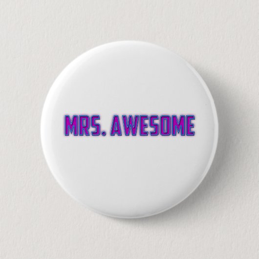 Frau Awesome Button (Vorderseite)
