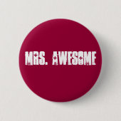 Frau Awesome Button (Vorderseite)