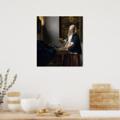 Frau & Balance - Johannes Vermeer Fine Art Poster (Küche)