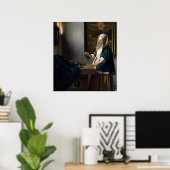 Frau & Balance - Johannes Vermeer Fine Art Poster (Heimbüro)