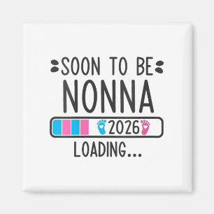 Frau bald Nonna 2026 Schwangerschaft bekannt geben Magnet