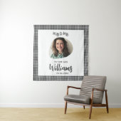 Frau Banner Boho Brautparty Wandteppich (Beispiel)