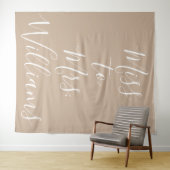 Frau Banner Brautparty Backdrop Tan Wandteppich (Beispiel (Horizontal))