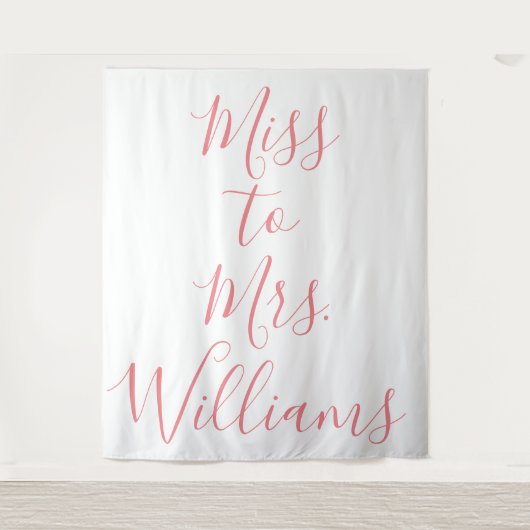 Frau Banner - Hintergrund des Brautparty Wandteppich (Vorderseite)