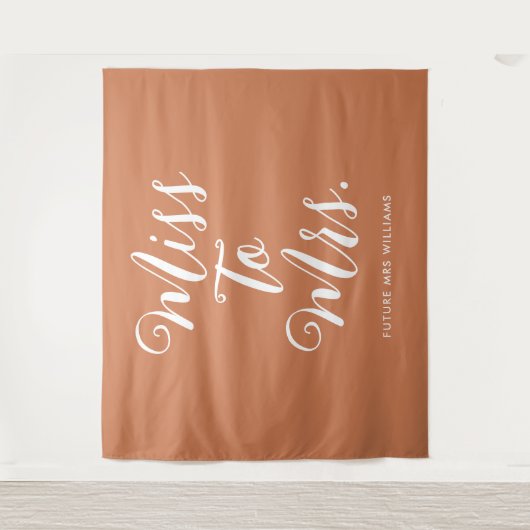 Frau Banner Modern Boho Bachelorette Wandteppich (Vorderseite)