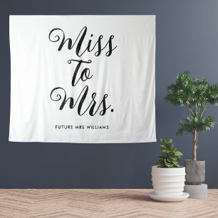 Frau Banner Modern Boho Bachelorette Wandteppich