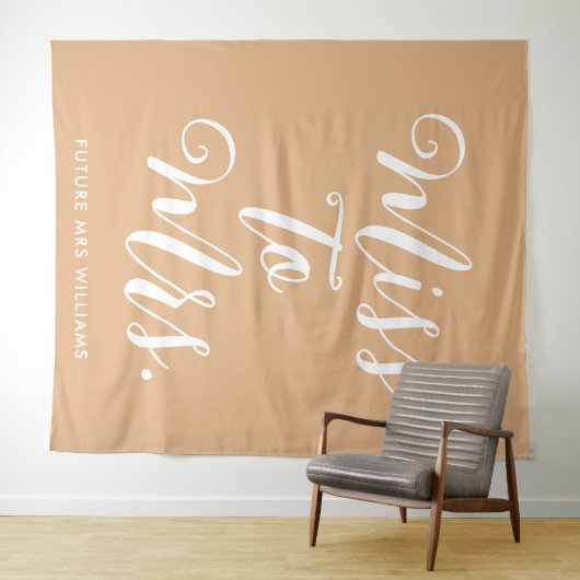 Frau Banner Modern Brautparty Prop. Wandteppich (Beispiel (Horizontal))