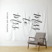 Frau Banner Modern Brautparty Prop. Wandteppich (Beispiel (Horizontal))