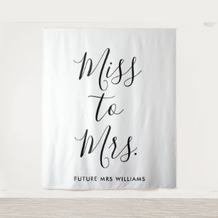 Frau Banner Modern Brautparty Prop. Wandteppich