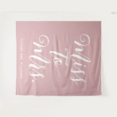 Frau Banner Modernes Brautparty Pink Wandteppich (Vorderseite (Horizontal))