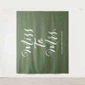 Frau Banner Retro Modern Bachelorette Wandteppich (Vorderseite)