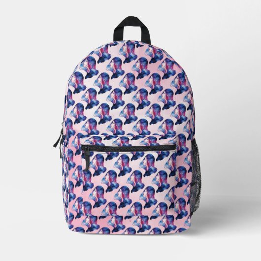 Frau Bedruckter Rucksack (Vorderseite)