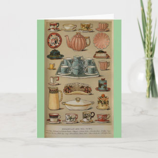 Frau Beeton Breakfast Tea China Geschirr Karte