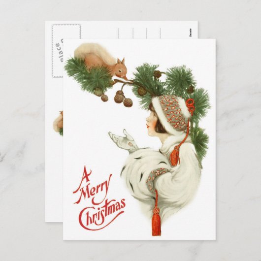 Frau Befriends Eichhörnchen zu Weihnachten (Vorne/Hinten)