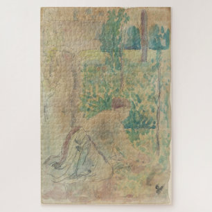 Frau bei der Arbeit in einem Garten von Camille Pi Puzzle