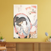 Frau bei ihrem Mirror, veröffentlicht im Jahre 183 Leinwanddruck (Insitu (Wohnzimmer))