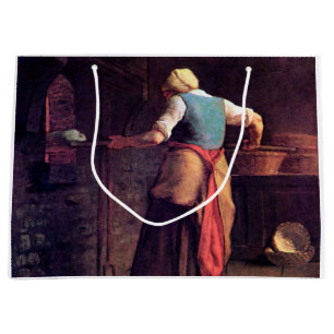 Frau beim Brotbacken, Jean-Francois Millet Große Geschenktüte