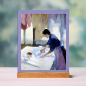 "Frau beim Bügeln" Acrylschild (Neutral)