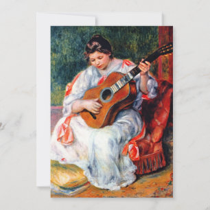 Frau beim Gitarrespielen von Pierre Renoir