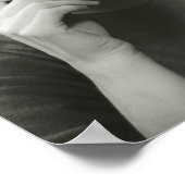 Frau beim Trinken Poster (Ecke)