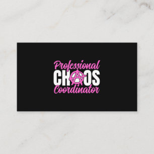 Frau Berufliche Chaos Koordinatorin Funny Mama Tee Visitenkarte