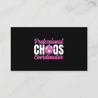 Frau Berufliche Chaos Koordinatorin Funny Mama Tee Visitenkarte