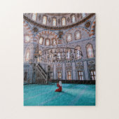 Frau beten im Moschee-Puzzle Puzzle (Vertikal)