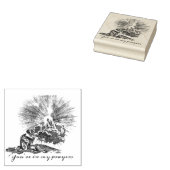 Frau betet Maria & Jesus Religious Gummistempel (Stempel)