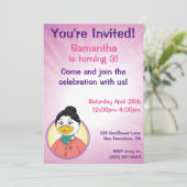 Frau Birdy Einladung (Stehend Vorderseite)