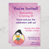 Frau Birdy Einladung (Vorne/Hinten)