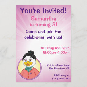 Frau Birdy Einladung