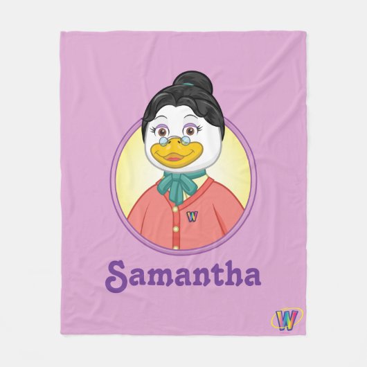 Frau Birdy Fleecedecke (Vorderseite)