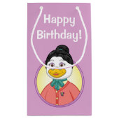 Frau Birdy Kleine Geschenktüte (Rückseite)