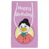Frau Birdy Kleine Geschenktüte (Vorderseite)