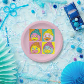 Frau Birdy Pop Art Pappteller (Party)