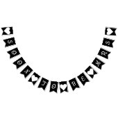 Frau Black u. Weiß-Flagge bald sein Wimpelkette (Alle)