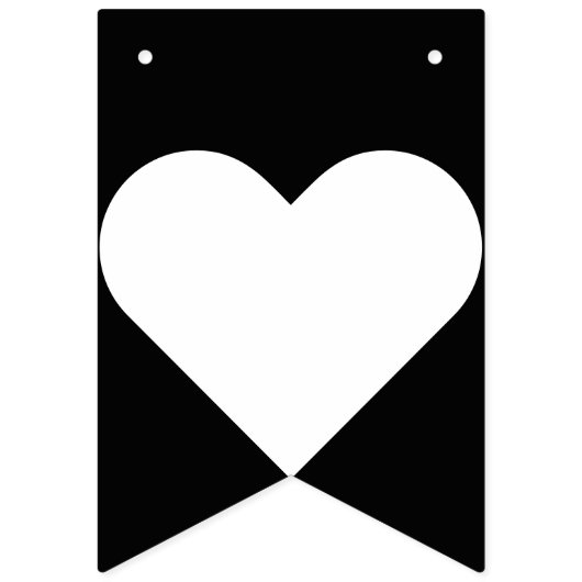 Frau Black u. Weiß-Flagge bald sein Wimpelkette (Erste Fahne)