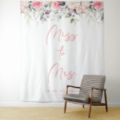 Frau Blush Brautparty im Hintergrund Wandteppich (Beispiel)