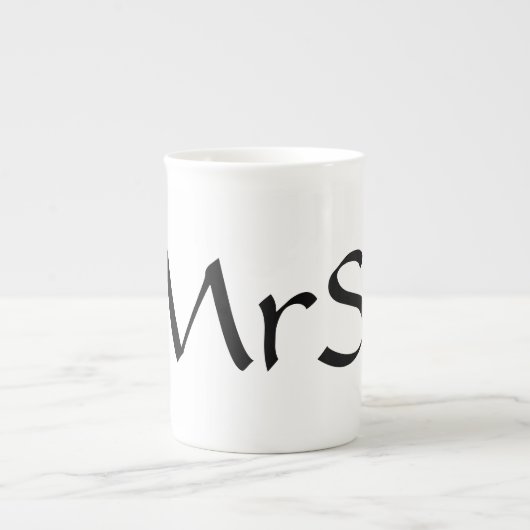Frau Bone China Coffee Mug Porzellantasse (Vorderseite)