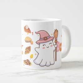 Frau Boo Niedlich Ghost Coffee Cup mit Bäckerei Le Jumbo-Tasse